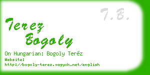 terez bogoly business card